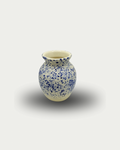 Blue and White Speckled Vase